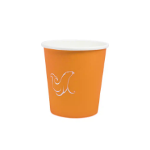 UNI0045 Vaso Dental Ecologico 4oz NARANJA