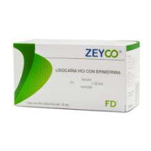 ZEY0001 FD Lidocaína 2% Anestesia PLASTICO