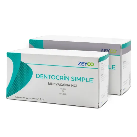 ZEY000 Dentocaína Simple Mepivacaína Portada