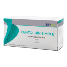 ZEY0007 Dentocaína Simple Mepivacaína VIDRIO