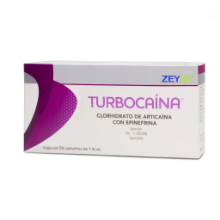 ZEY0008 Anestesia Turbocaína VIDRIO