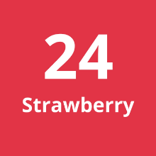 Imagen de Cadena Larga #24 Strawberry