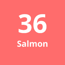 Imagen de Cadena Larga #36 Salmon