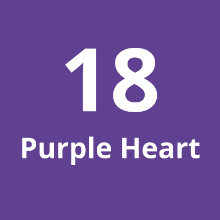 Imagen de Cadena Corta #18 Purple Heart