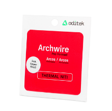 Imagen de Thermal Niti Archwire Natural 019X025 w/10 Upper