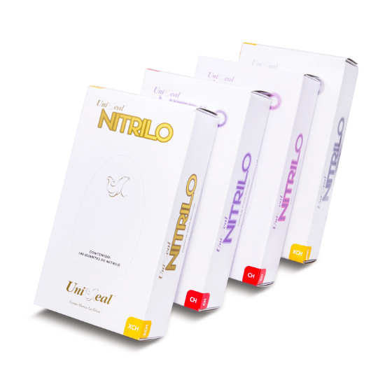 Imagen de Guantes Nitrilo UniSeal Metálicos