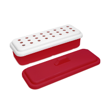 Imagen de Caja Para Instrumental Con 2 Tapas ROJO