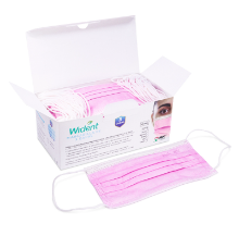 Imagen de Cubrebocas 3 Capas Rosa Con 50 Piezas