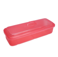 Imagen de Caja Para Instrumental Transparente ROJO (No autoclave)